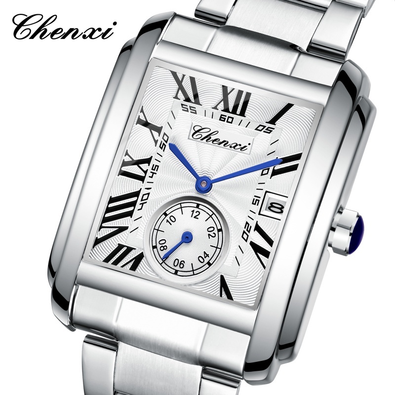 Cartier Watch Santos - ساعات كوارتز CHENXI 8216 أنيقة وبسيطة