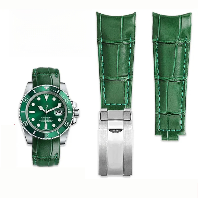 Rolex Watch Submariner - حزام ساعة أصلي منحني الأطراف مقاس
