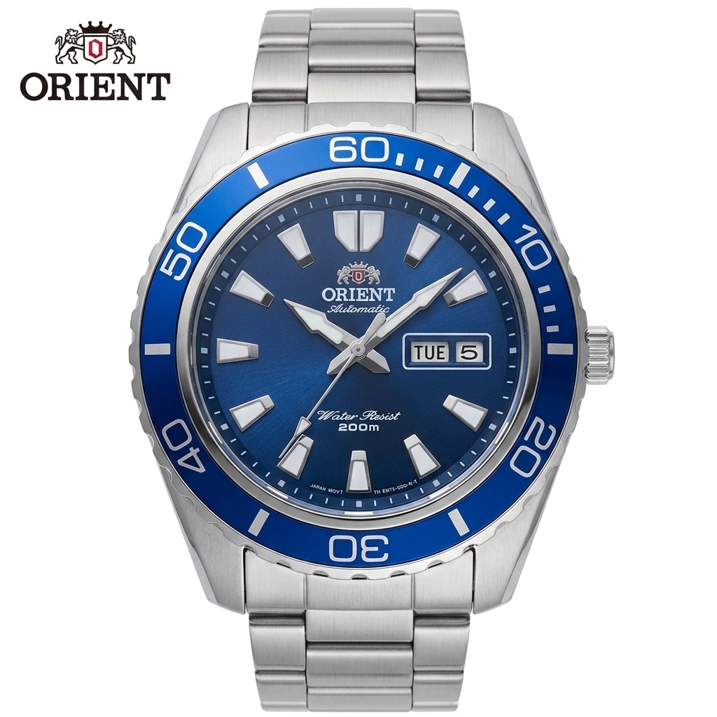 Seiko Watch Presage - ساعة يد ميكانيكية أورينت دايفر للرجال،