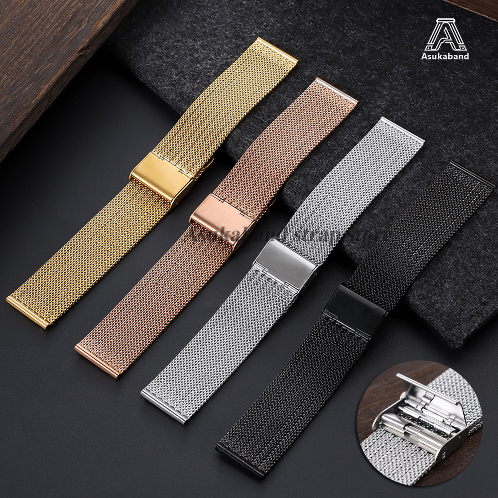Mesh Strap Metal - حزام ميلانيزي من الفولاذ المقاوم للصدأ