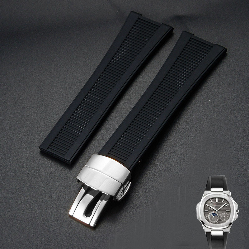 Patek Philippe Watch Nautilus - حزام ساعة سيليكون ل باتيك فيليب