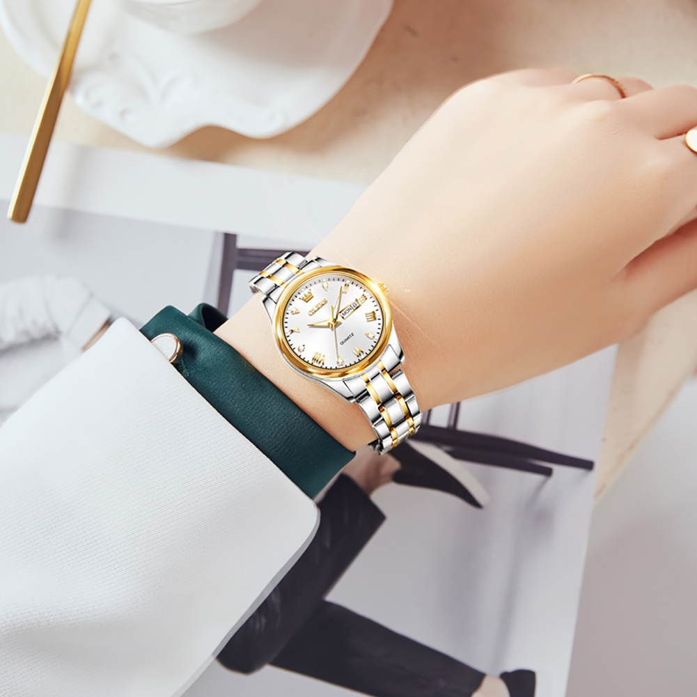 ساعة أوليف كوارتز نسائية مقاوم - مراجعة Stainless Bracelet Diver وسعره