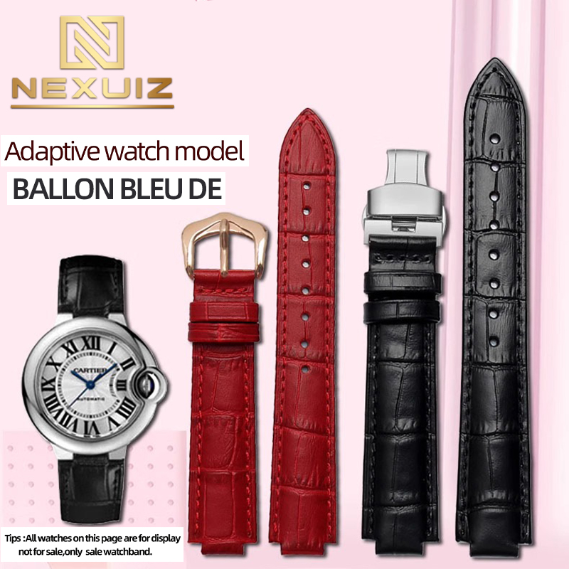 سوار ساعة جلد للرجال والنساء ، - مراجعة Cartier Watch Ballon Bleu وسعره