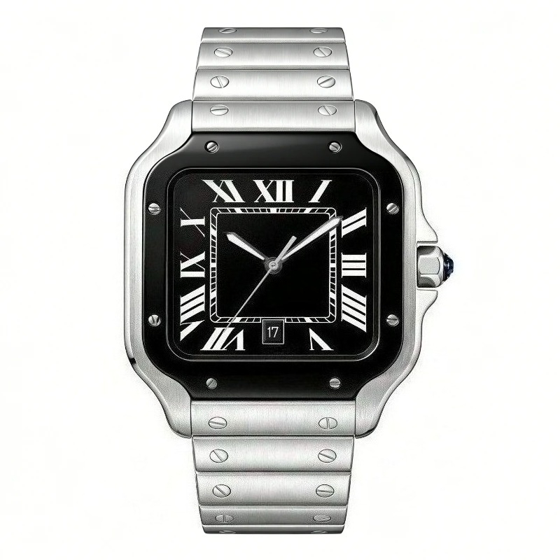 ساعة كوارتز رجالية فاخرة جديدة - مراجعة Cartier Watch Santos وسعره