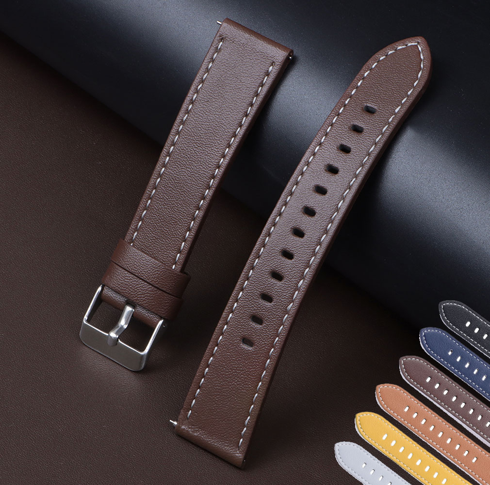 حقيقية جلد العجل الساعات الإفر - مراجعة Leather Strap Quick Release وسعره