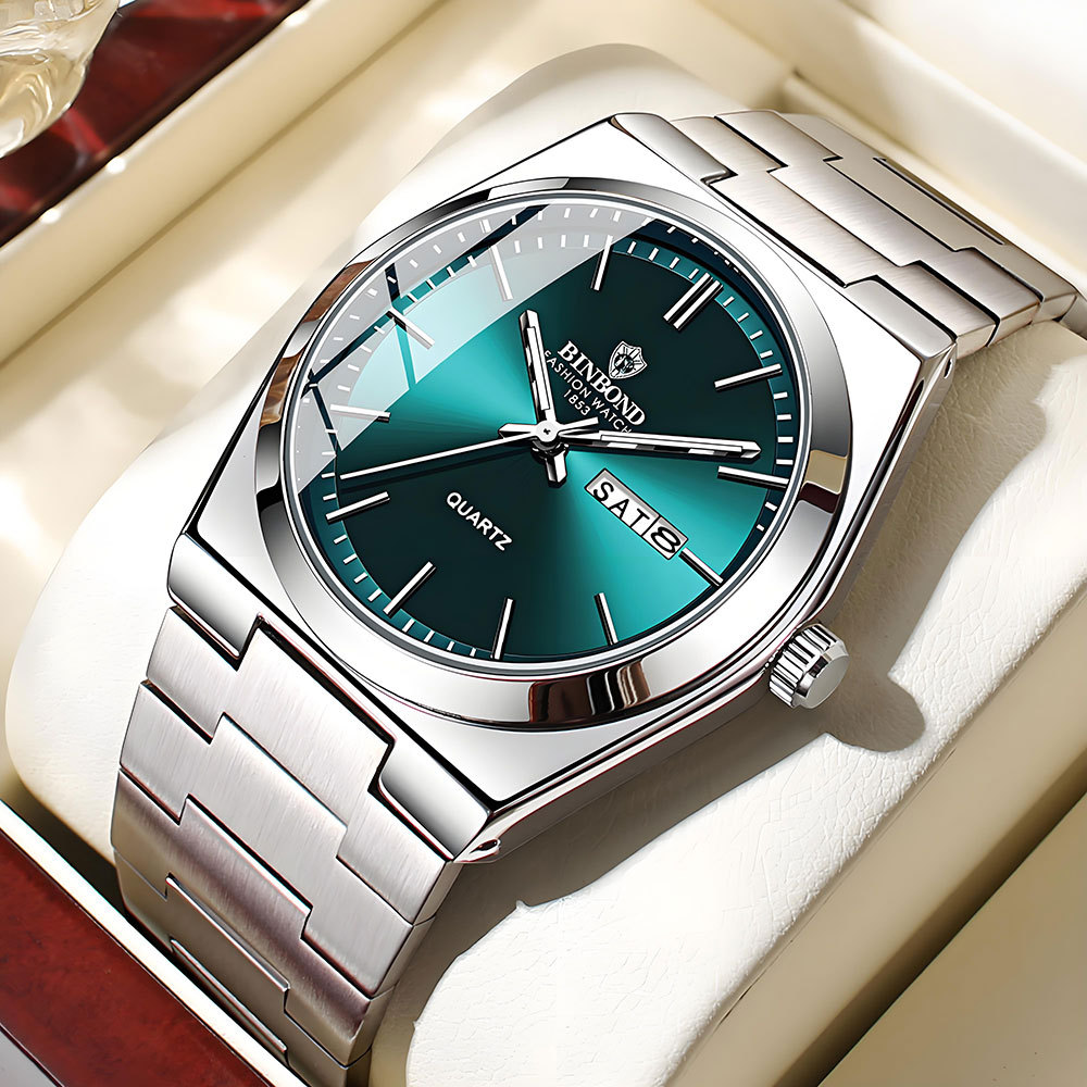 ساعة رجالية أصلية من BINBOND،  - مراجعة Rolex Watch Datejust وسعره