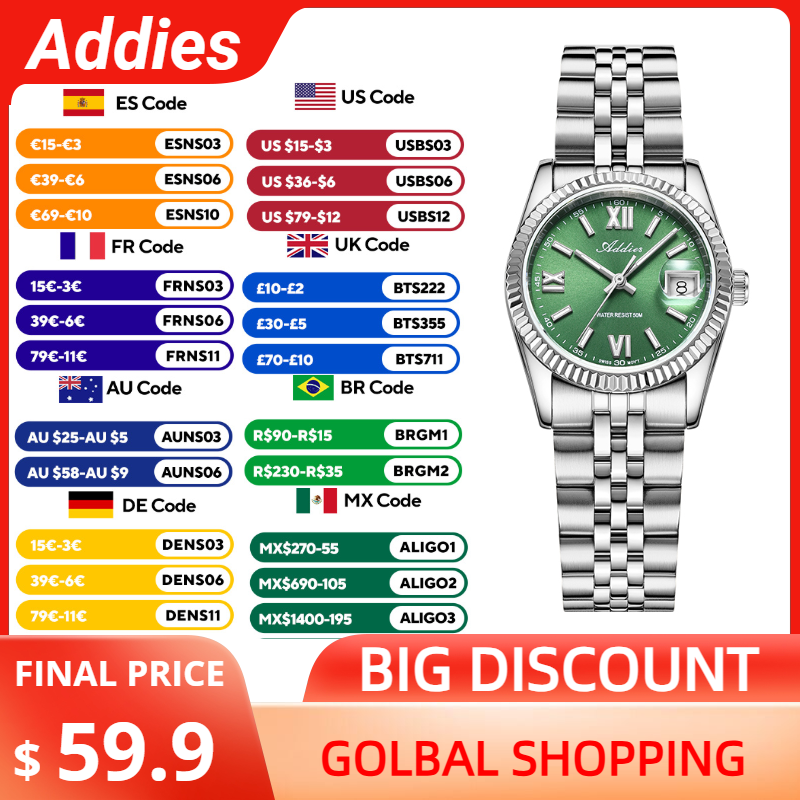 ساعة أديس الفاخرة عالية الجودة - مراجعة Stainless Bracelet Diver وسعره