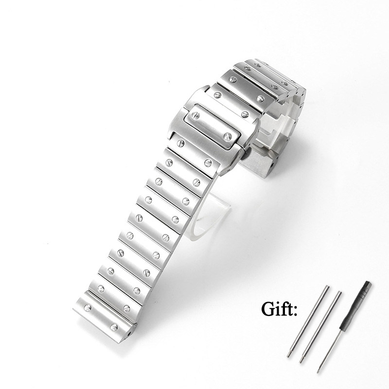 حزام ساعة من الفولاذ المقاوم ل - مراجعة Cartier Watch Santos وسعره