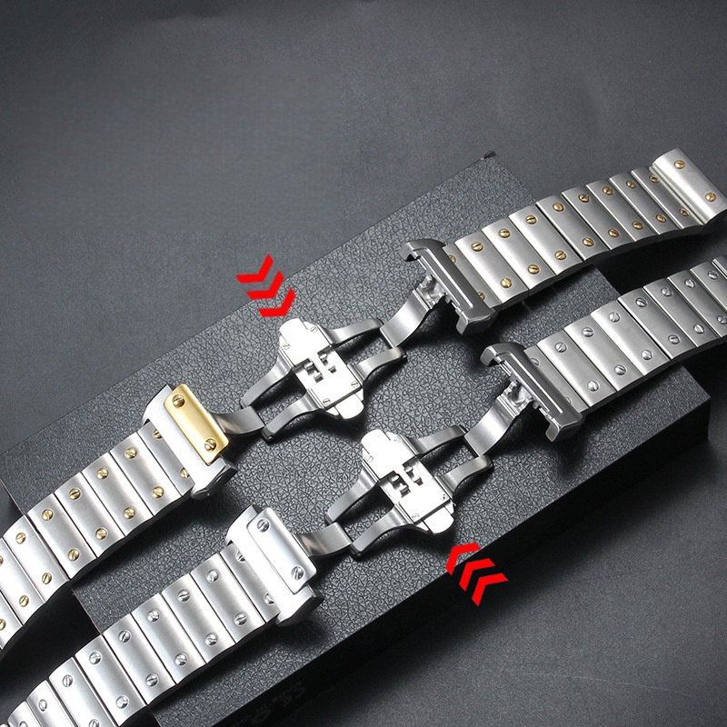 حزام ساعة من الفولاذ المقاوم ل - مراجعة Cartier Watch Santos وسعره