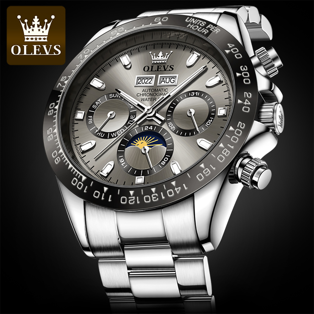 OLEVS 6654 ساعة رجالي فاخرة كر - مراجعة Rolex Watch Datejust وسعره