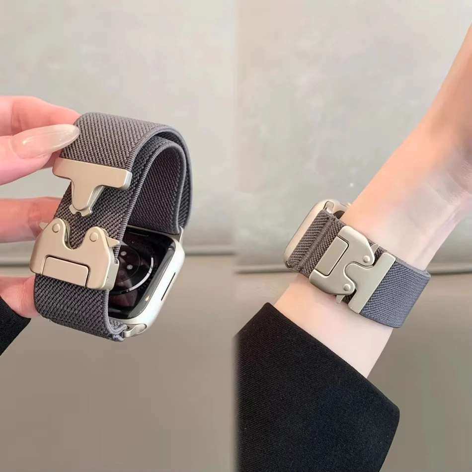 حزام المظلة لساعة أبل الترا 2  - مراجعة Parachute Strap Elastic وسعره