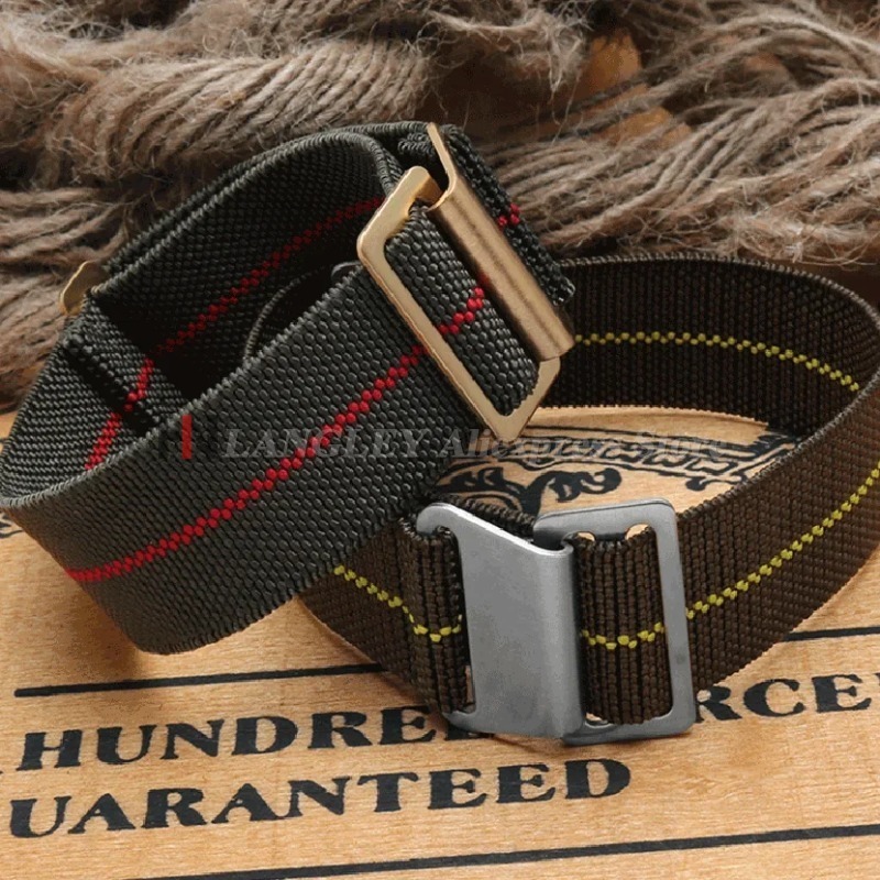 حزام ساعة مرن من النايلون لساع - مراجعة Parachute Strap Elastic وسعره