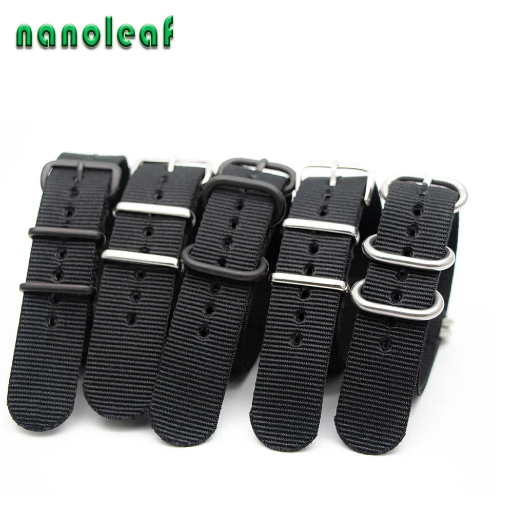 أسود النايلون حزام (استيك) ساع - مراجعة Nato Strap Nylon وسعره
