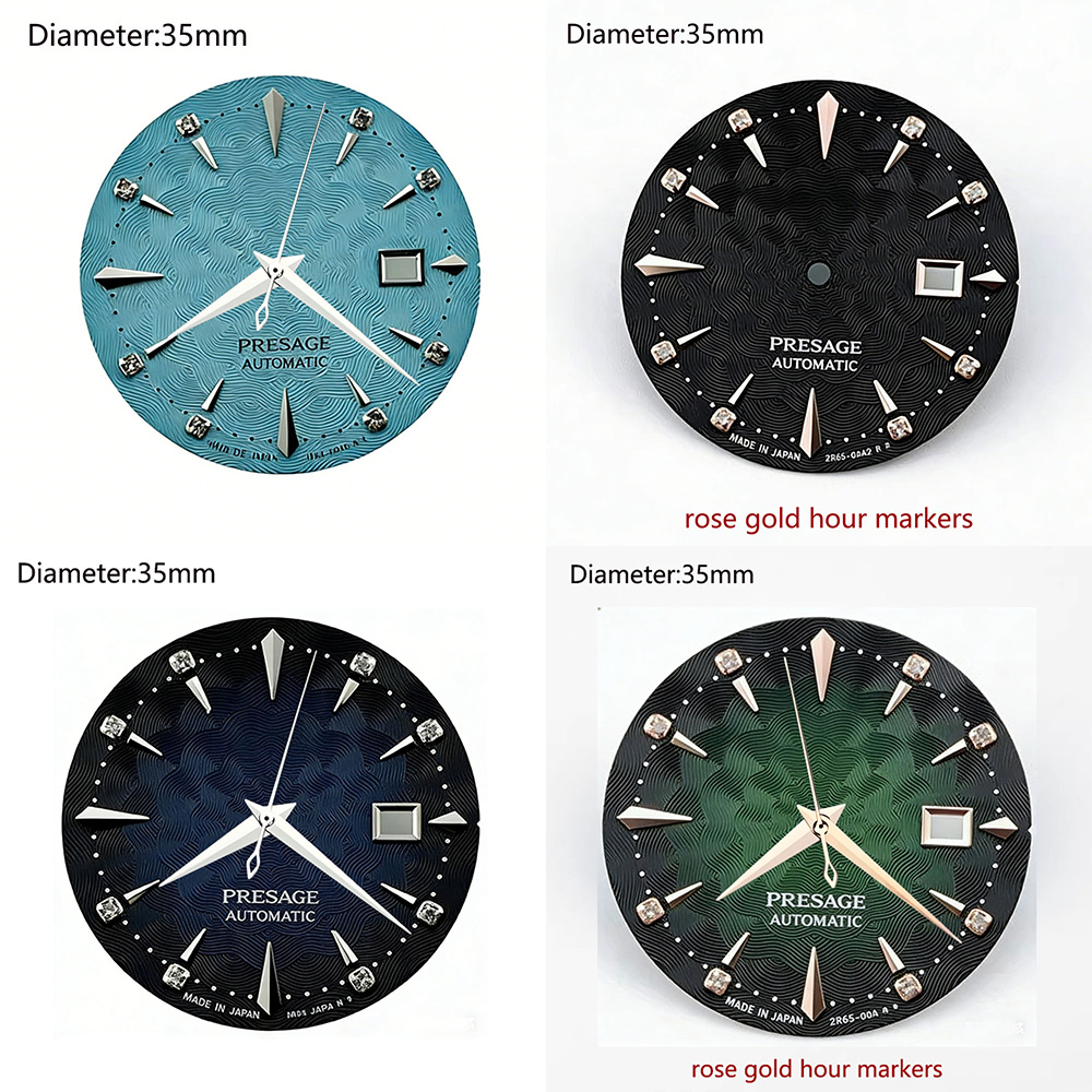 قرص ساعة 35 مم بشعار S ونقشة ا - مراجعة Seiko Watch Presage وسعره