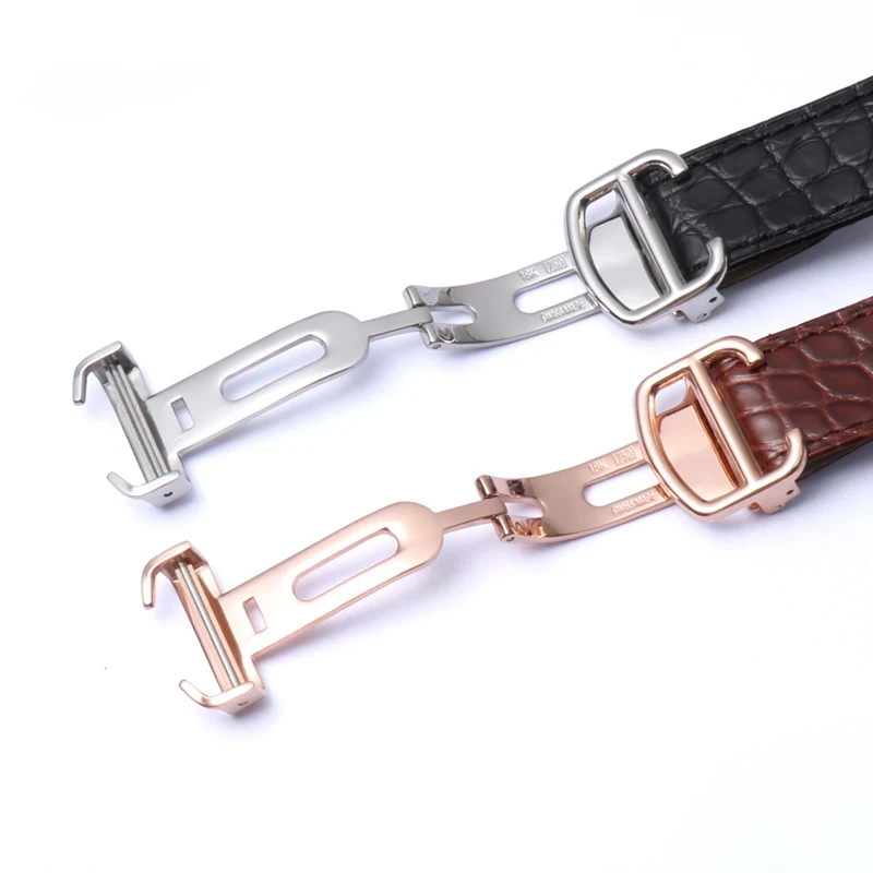 التمساح جلد طبيعي حزام ساعة ال - مراجعة Cartier Watch Santos وسعره