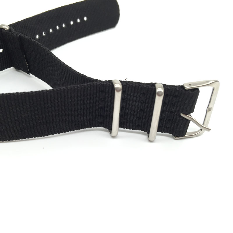 حزام نايلون أسود لساعات 16 ملل - مراجعة Nato Strap Nylon وسعره