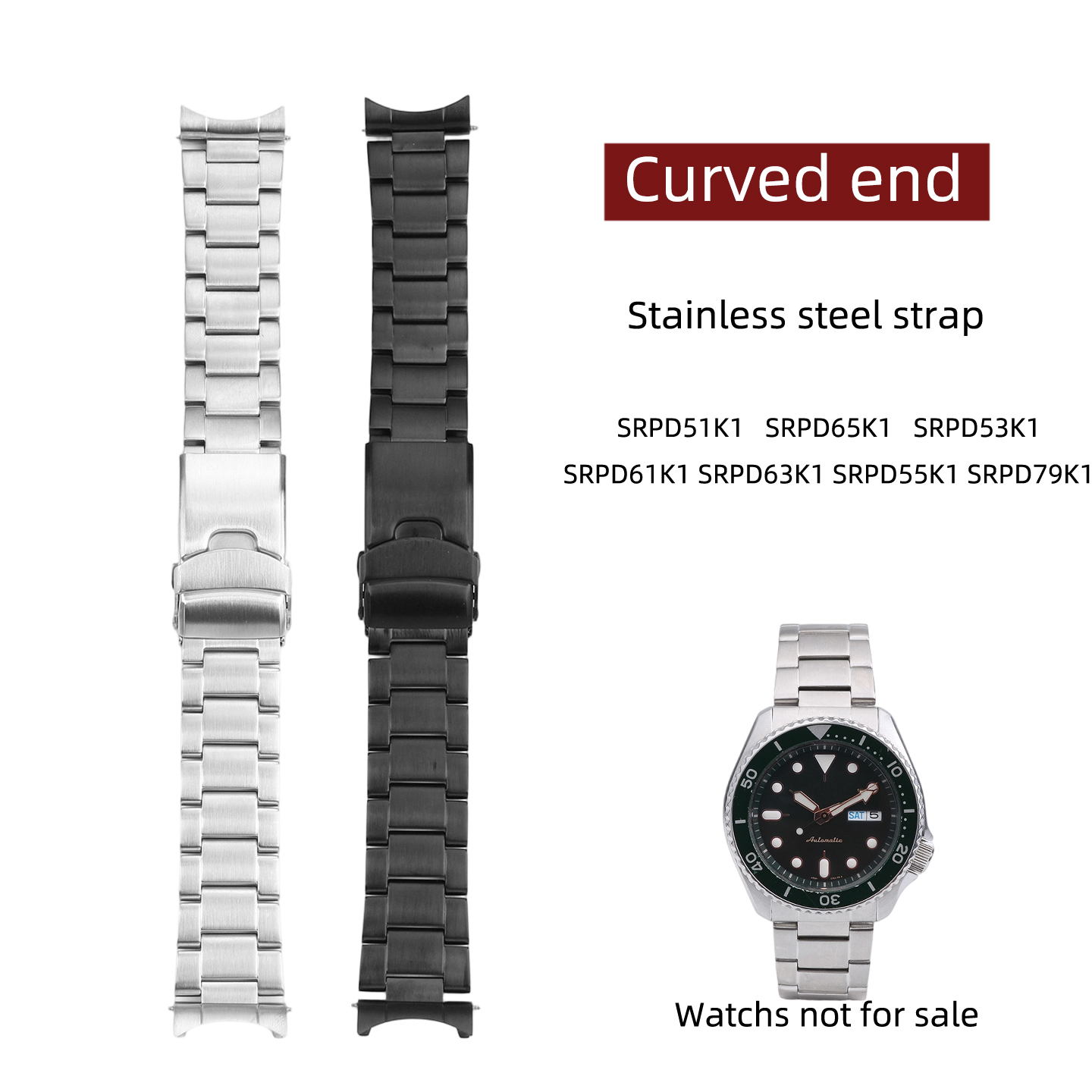 سوار ساعة من الفولاذ المقاوم ل - مراجعة Seiko Watch 5 Sports وسعره