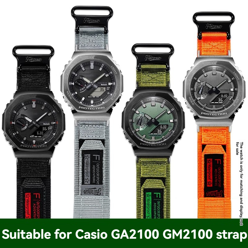 حزام ساعة قماش من النايلون لـ  - مراجعة Casio Watch G-Shock Ga-2100 وسعره