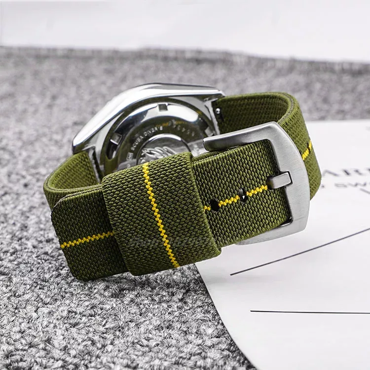 النايلون حزام (استيك) ساعة 18  - مراجعة Nato Strap Nylon وسعره